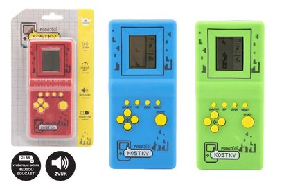 Digitln hra Padajc kostky hlavolam plast 7x14,5cm, tetris