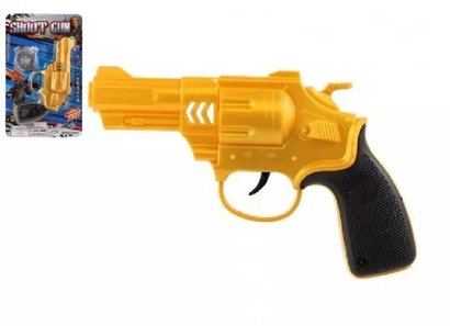 Pistole / revolver na setrvank plast 18x12cm na kart
