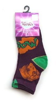 Ponožky dětské 2 páry Witch fialovo zelené 27-31