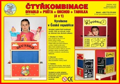 Retros tykombinace : Divadlo + obchod + pota + tabulka 4v1/ devn