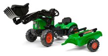 Falk Traktor lapac SuperCharger zelen s pedn lci a valnkem, 2+