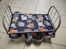 * Mikro Postlka pro panenky kovov 46cm