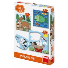 Puzzle set Zvatka: Kde ij 3-5 baby  18 x 18 cm