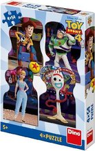 Puzzle 4x54 Toy Story 4: Kamarádi  13 x  19 cm