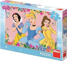 Rozkvetlé princezny 48 puzzle dino  26 x 18 cm