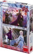 Puzzle 2 x 77 Frozen II, Ledové království  26 x 18 cm