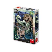 Puzzle 100XL Jursk svt neon, dinosauri