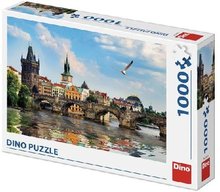 Dino Karlův most 1000 dílků Puzzle 66 x 47 cm