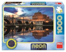 Andělský hrad 1000 neon puzzle dino