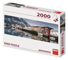 Dino Rybářská vesnice 2000 dílků panoramic puzzle