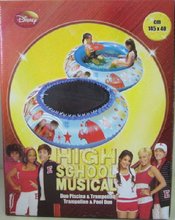 2v1 Nafukovaci bazen / trampolina  145x40cm High school Musical