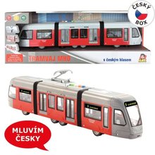 Tramvaj setrvk se svtlem esk hlasem a hudbou