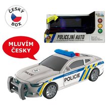 Auto policie setrvák, světlo a zvuk v češtině, 17cm