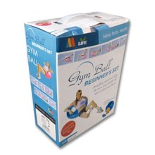 Gymnastick m 65 cm s pumpou, barva MODR