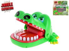 Jungle Expedition krokodl 16cm postehov hra  zuby cvakac