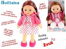 Panenka Sofinka 31cm mrkac mkk tlo, esky mluvc