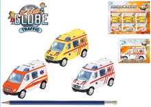 Ambulance 8cm kov zptn chod 3barvy / kids globe