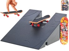 Skateboard prstov 9,5cm kov s rampou na kart  fingerboard