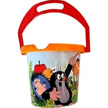 Kyblik maly Krteek, Krtek na pisek plastov 13 cm, kbelek