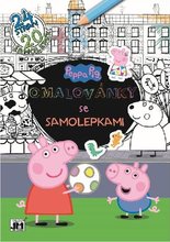 Omalovnky A4+ Prastko Peppa se samolepkami