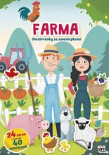 Omalovnky A4+ Farma se samolepkami