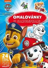 Omalovanky A4+ Tlapkov patrola se samolepkami Paw patrol