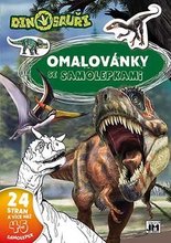 Omalovnky A4+ Dinosaui se samolepkami