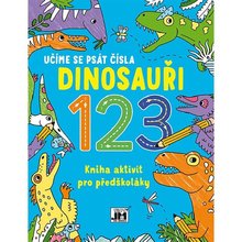 Kniha aktivit Dinosauři pro předškoláky 123