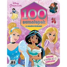Disney Princezny 100 samolepek s omalovnkami