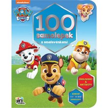 100 samolepek s omalovnkami Tlapkov patrola