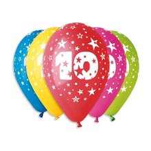 Balonky 5ks s potiskem sla 10 nafukovac