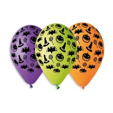 Balonek pastelov Halloween prmr 30 cm  kulat / nafukovac / balonky arodjnice