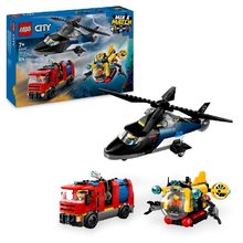 * LEGO City 60462 Remix Helikoptra hasisk vz a ponorka