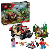* LEGO Jurassic World 76972 nik ped raptorem v ternnm aut