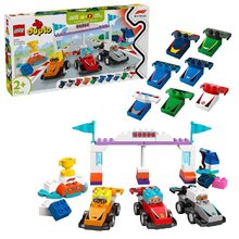 * LEGO DUPLO 10445 Zvodn auta a idii tmu F1, formule