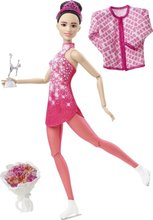 * Barbie Zimní sporty panenka bruslařka HHY27 BRB HCN30 v pohybu