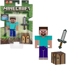 * Mattel Minecraft Figurka STEVE 9cm, JCN28 / GTP08