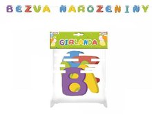 Girlanda paprov Bezva narozeniny 2,5m