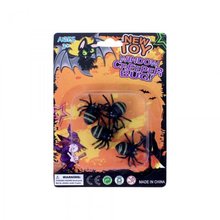 Pavouci malí 4ks na blistru na čarodějnice, halloween pavouk