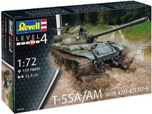 * Revell Plastic ModelKit tank 03328 - T-55A/AM with KMT-6/EMT-5  1:72