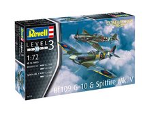 * Revell Plastic Modelkit letadla 03710 - Bf109G-10 &amp; Spitfire Mk.V (1:72)
