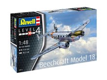 * Revell Plastic ModelKit letadlo 03811 - Beechcraft Model 18 1:48