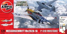 * Airfix Gift Set letadla A50183 Messerschmitt Me262 &amp; P-51D Mustang Dogfight Double 1:72