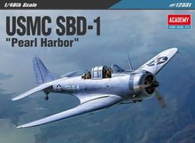 * ACADEMY Model Kit letadlo 12331 - USMC SBD-1 &quot;Pearl Harbor&quot; (1:48)