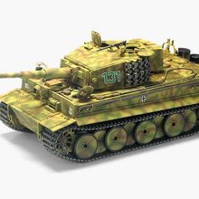 * ACADEMY Model Kit tank 13287 - TIGER-I MID VER. &quot;Anniv.70 Normandy Invasion 1944&quot; (1:35)