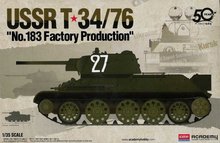 * ACADEMY Model Kit tank 13505 - USSR T-34/76 &quot;No.183 Factory Production&quot; (1:35)