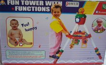 * Zábavná dětská věž s chrastítky mírně poničený obal  / hrazdicka aktivni