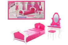 Glorie ložnice s toaletním stolkem nábytek pro panenky velikosti barbie