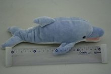 * Delfín světle modrý plyš 25cm
