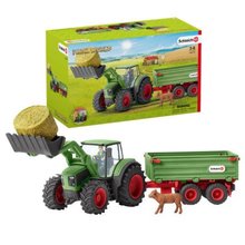 * Schleich 42379 Traktor s vlekem